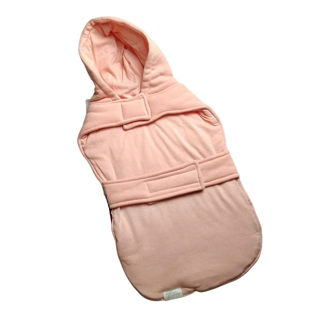 SportPet Medium Size Dog Colorblock Pink Hoodie Coat
